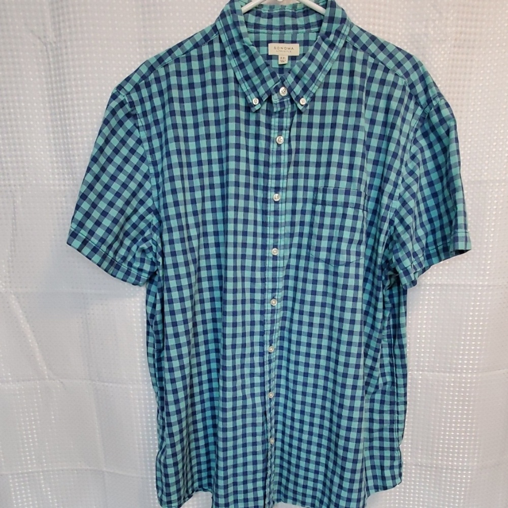 Sonoma XXL Short Sleeve Button Up Shirt
